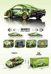 Creative DIY 1:18 Technic RC Sport Car Building Set – ABS Plastic, Packed in Gift Box